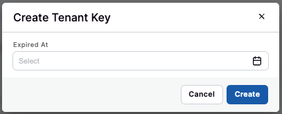 Create Tenant Key