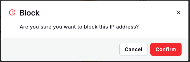 Confirm Blocking