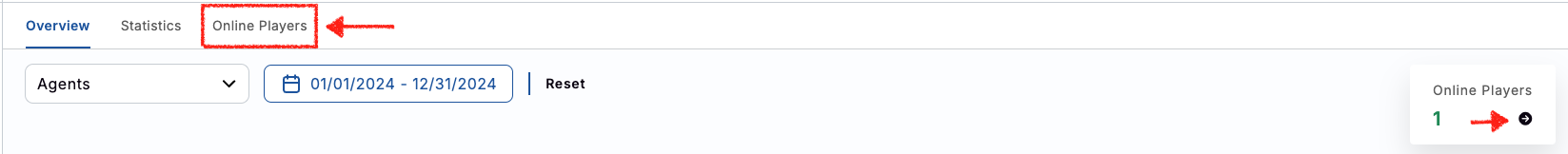 View the Online Players