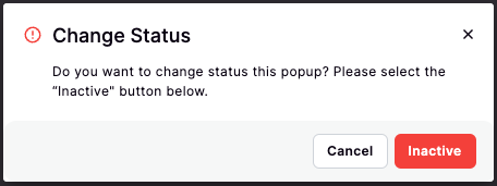 Active/Inactive Popup